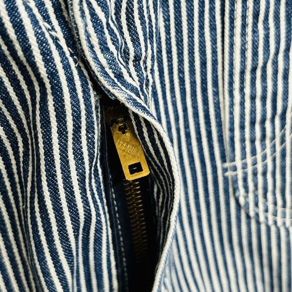 Vintage 50s 60s Blue Bell Sanforized Hickory Striped Denim Coveralls Rare USA - Picture 8 of 12